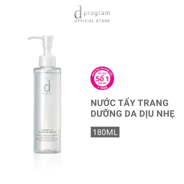 Nước Tẩy Trang Cho Da Nhạy Cảm D Program Essence In Cleansing Water 180ml
