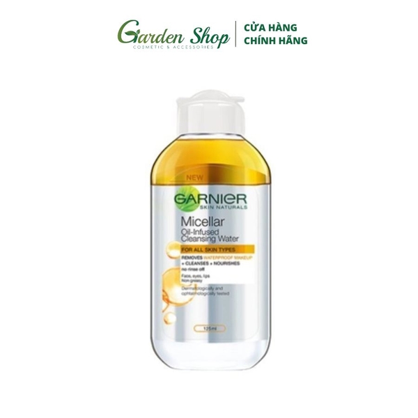 (Minisize) Nước Tẩy Trang Sạch Sâu Garnier Vàng Micellar Water Oil All-in-1 125ml