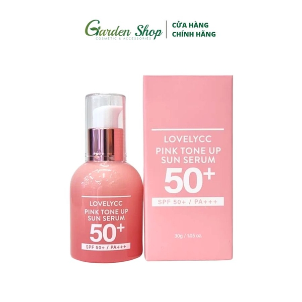 Tinh Chất Chống Nắng, Nâng Tone Da Trắng Hồng Lovely CC Pink Tone Up Sun Serum SPF 50+ PA+++