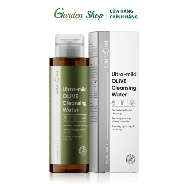Nước Tẩy Trang Sạch Sâu Dịu Nhẹ Dr.Ceutics Ultra-mild Olive 500ml