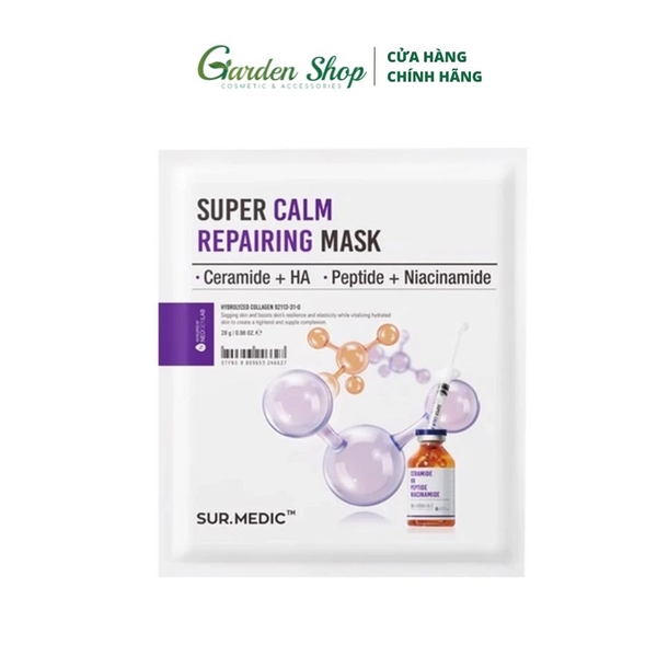 Mặt Nạ Phục Hồi, Làm Dịu Da Cấp Tốc Sur.Medic+ Super Calm Repairing Mask 28ml