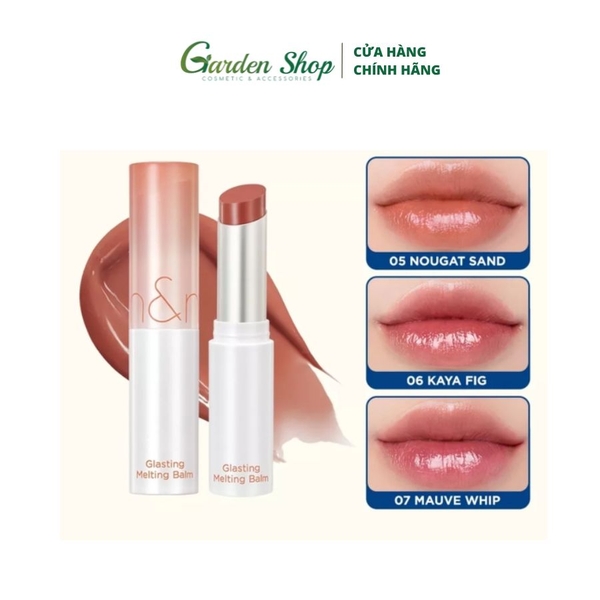 Son Dưỡng Dạng Thỏi Có Màu Thuần Chay Dưỡng Ẩm Mềm Môi Romand Glasting Melting Balm 3.5g