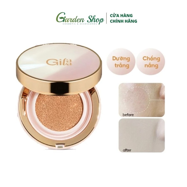 Phấn Nước Che Phủ Mỏng Mịn, Kiềm Dầu Hiệu Quả Gilaa Long Wear DD Cushion SPF50/PA+++ 13g