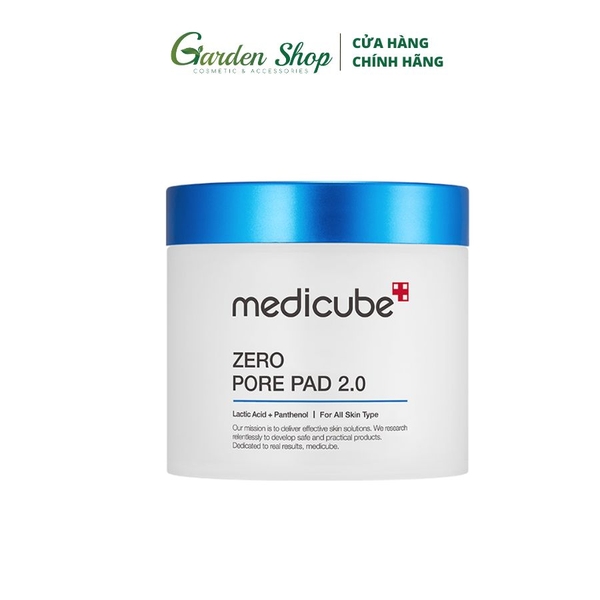 Toner Pad Dạng Miếng Medicube Zero Pore Pad 2.0 Cấp Ẩm Sâu 100ml/70 Miếng