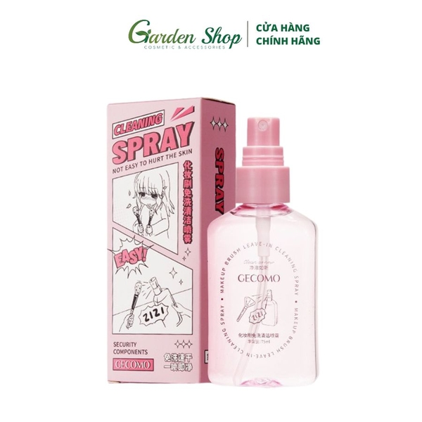 Bình Xịt Vệ Sinh Cọ Trang Điểm Gecomo 75ml