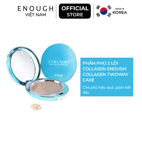 Phấn Phủ Nén 2 Lõi Collagen Enough Collagen Twoway Cake 13g