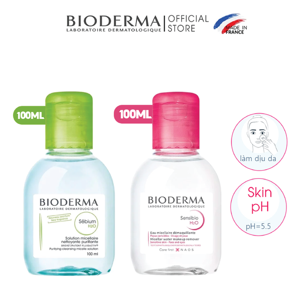(Hàng công ty) Nước Tẩy Trang Công Nghệ Micellar Bioderma 100ml