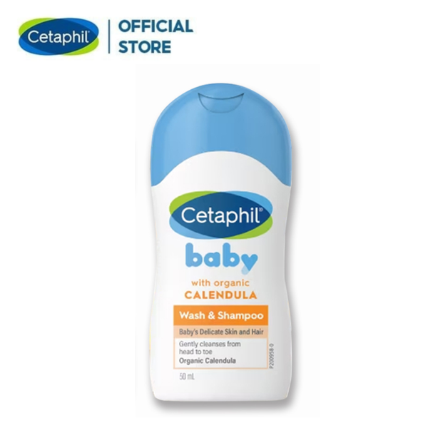 Sữa Tắm Gội Cetaphil Baby Wash & Shampoo With Organic Calendula 50ml