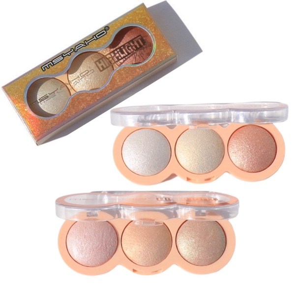 Phấn Bắt Sáng 3 Ô MSYAHO Power Highlight Pretty
