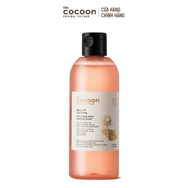 Nước Cân Bằng Sen Hậu Giang Cocoon Hau Giang Lotus Soothing Toner 140ml