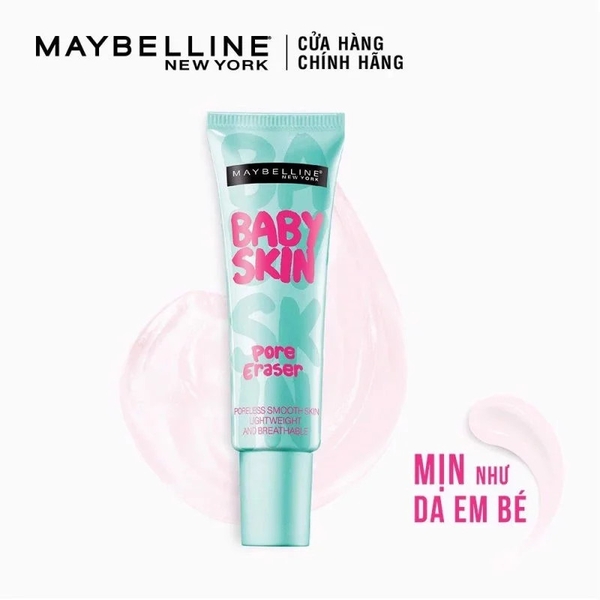 Kem Lót Làm Mịn Da, Che Khuyết Điểm, Se Khít Lỗ Chân Lông Maybelline Baby Skin Pore Eraser 22ml