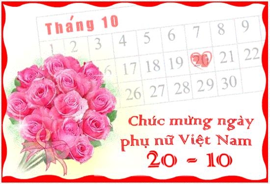 Chúc mừng ngày Phụ nữ Việt Nam 20-10