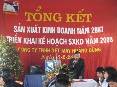Tổng kết Công ty năm 2007 và triển khai kế hoạch năm 2008 
