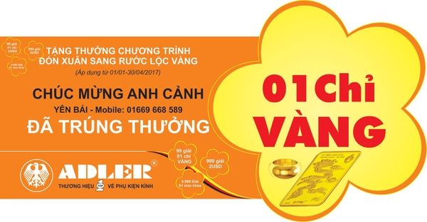 ĐẦU NĂM TRÚNG VÀNG ADLER – CẢ NĂM MAY MẮN, NHIỀU TÀI LỘC.