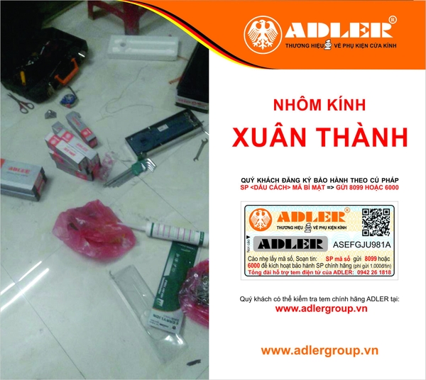 SẢI BƯỚC CÙNG NHÔM KÍNH XUÂN THÀNH ĐƯA ADLER ĐI XA