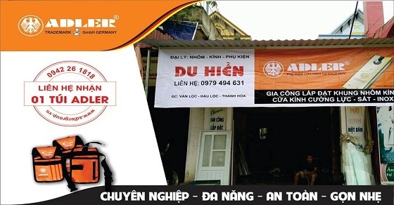 NHÔM KÍNH DU HIỀN- TÌNH BẰNG HỮU CÙNG ADLER TẠI THANH HÓA