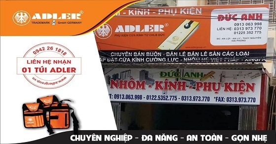 TÌNH BẰNG HỮU GIỮA BẢN LỀ SÀN ADLER VÀ NHÔM KÍNH ĐỨC ANH - HẢI PHÒNG