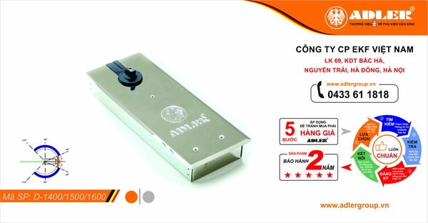 BẢN LỀ SÀN ADLER SERI D