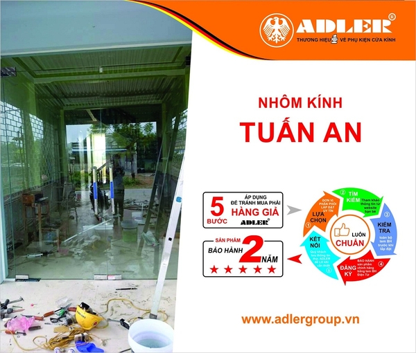 ADLER ĐỒNG HÀNH CÙNG NHÔM KÍNH TUẤN AN TRÊN MỌI NẺO ĐƯỜNG