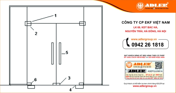 CỬA KÍNH CƯỜNG LỰC GỒM NHỮNG PHỤ KIỆN NÀO ???