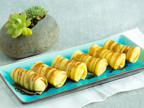 Bánh crepe chuối quyến rũ chị em 