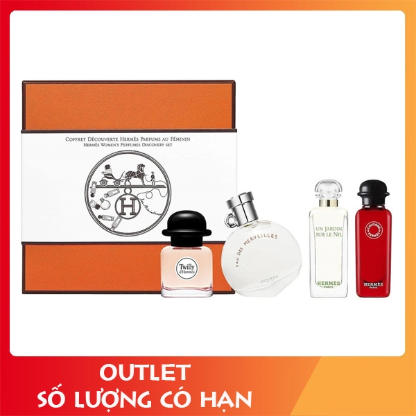 Nước Hoa Nữ Hermes Parfums Set 4 Chai Mini – OL1925. Nhẹ Nhàng & Lôi Cuốn.