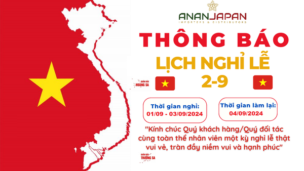 THÔNG BÁO NGHỈ LỄ 2/9 NĂM 2024