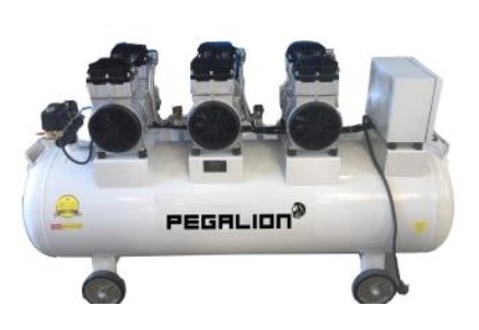 MÁY NÉN KHÍ KHÔNG DẦU,GIẢM ÂM PEGALION TM-OF1100*3-180L