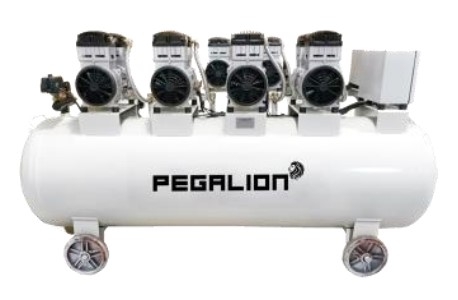 MÁY NÉN KHÍ KHÔNG DẦU,GIẢM ÂM PEGALION TM-OF1100*4-330L