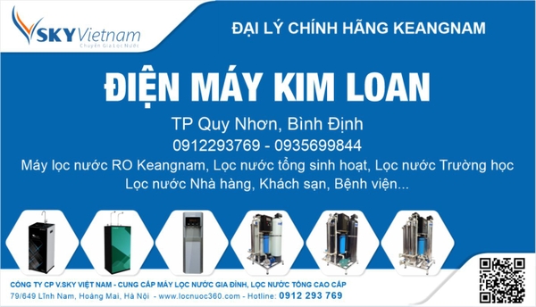 Đại lý cung cấp Thiết bị lọc nước chính Hãng: Kim Loan - Quy Nhơn, Bình Định