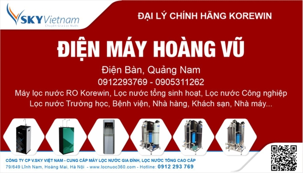 Đại lý cung cấp Thiết bị lọc nước chính Hãng: Hoàng Vũ - Điện Bàn, Quảng Nam