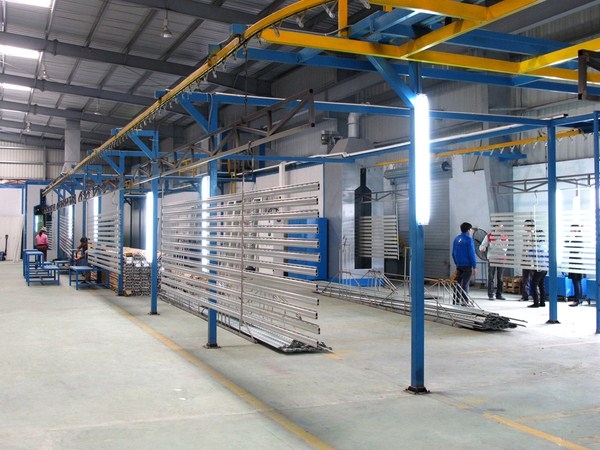 Nguyên lý hoạt động của dây chuyền sơn nhôm tự động