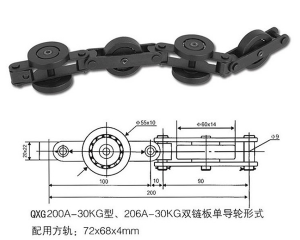 Hệ thống xích tải trên dây chuyền sơn tĩnh điện