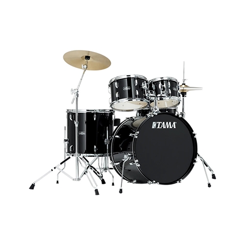 TAMA SG52KH6C-BK Stagestar 5-Piece Drum Kit w/ Hardware+Throne+Cymbals, Black