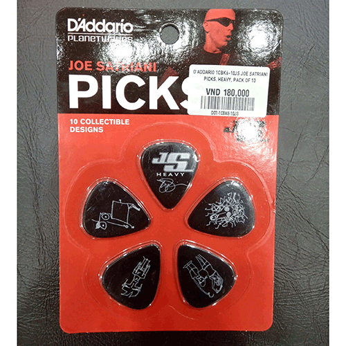 Set 10 Pick Gảy Guitar và Ukulele D'addario Phiên Bản Joe Satriani