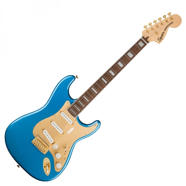 Squier 40th Anniversary Strat Gold Edition Lake Placid Blue