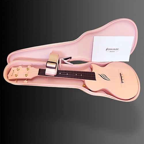 Đàn Ukulele Concert Enya Nova U Carbon Pink