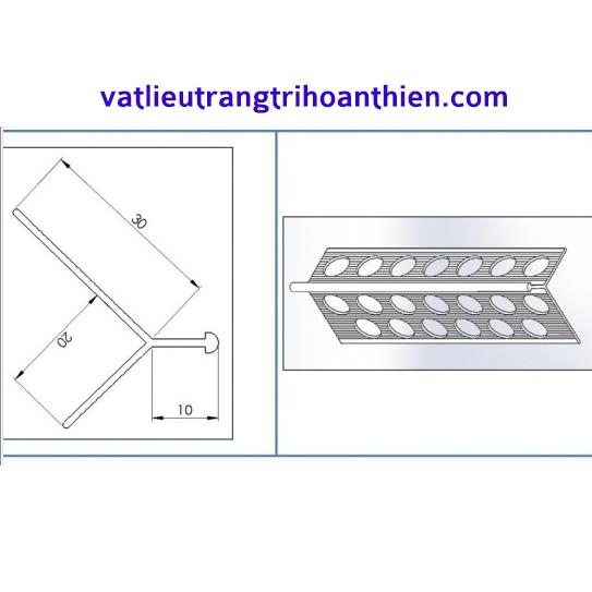 Nẹp trát vữa mép cạnh - Nẹp tạo G