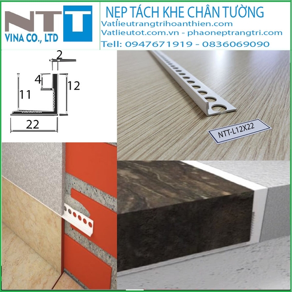 NẸP TÁCH KHE CHÂN TƯỜNG   