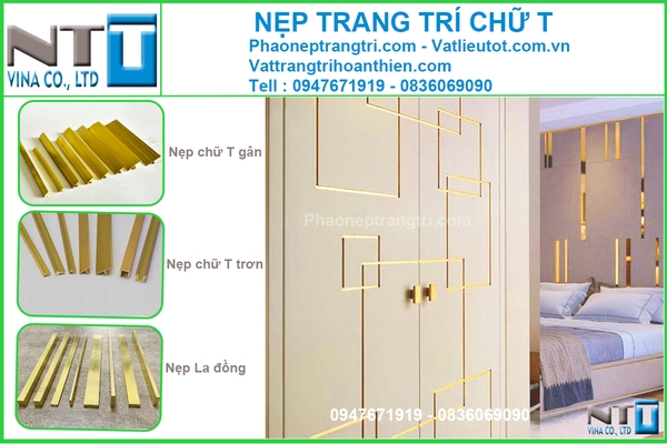 Nẹp đồng chữ T