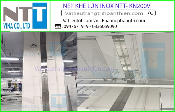 Nẹp Khe Lún Inox Tường KN200V