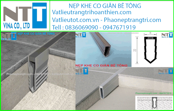Nẹp khe co giãn, nẹp khe nhiệt khe lún bê tông