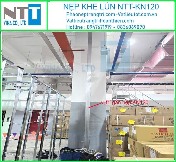 Nẹp khe lún chống nứt vỡ bề mặt bê tông NTT-KN120