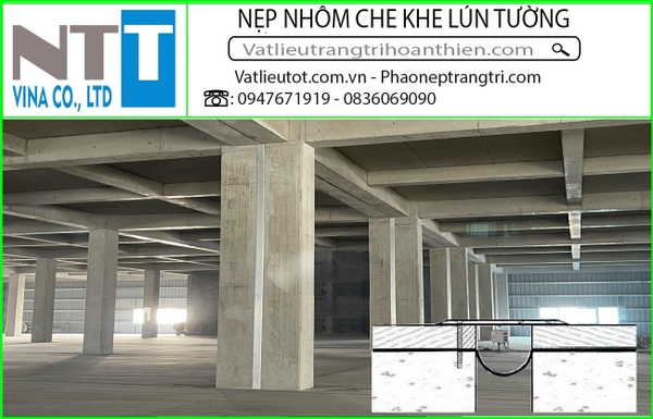 Nẹp Nhôm Che Khe Lún, Khe Nhiệt KN120