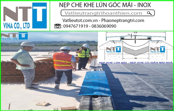Nẹp Nhôm Khe Lún Che Khe Lún Mái - Nẹp Inox