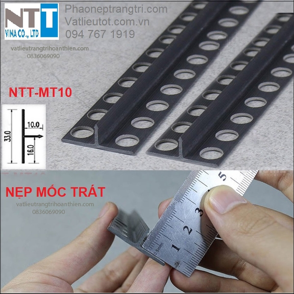 Nẹp trát góc tường và nẹp nhựa trát vữa