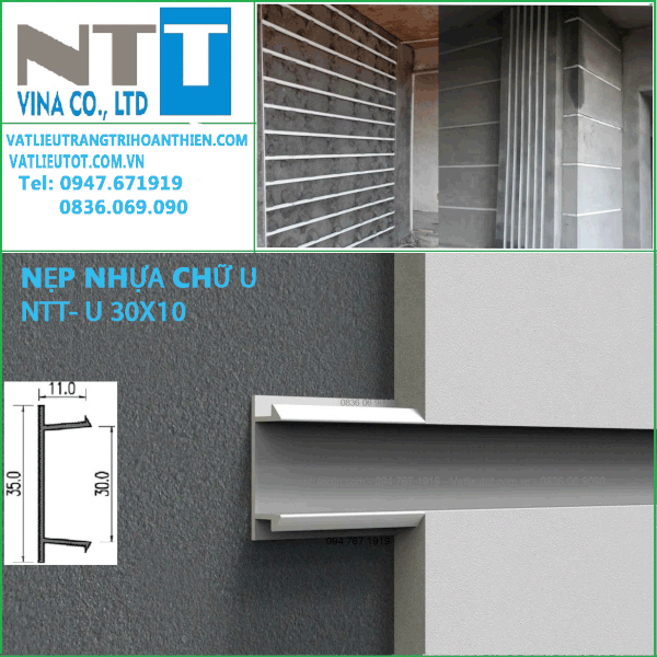 NẸP NHỰA TRÁT TƯỜNG