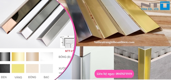 NẸP INOX CHỮ V15 GÓC