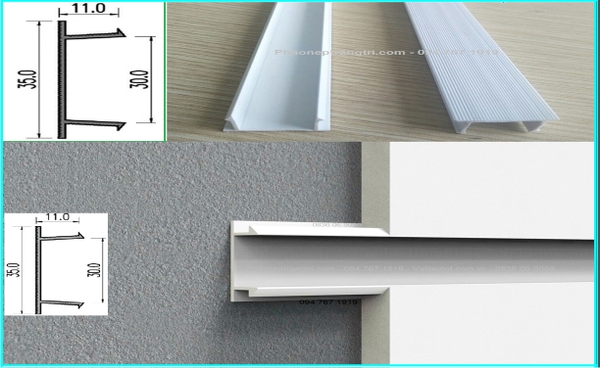 Nẹp trát nhựa cạnh tường NTT-U30