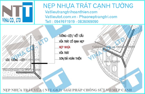NẸP TRÁT GÓC CẠNH NTT- G8.2